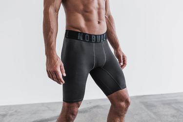 Nobull Compression 9" Men's Shorts Dark Grey | Australia (XI4538)